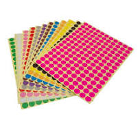 LJY 10mm Round Dot Stickers Color Coding Labels, 12 Different Assorted  Colors Dot Labels, 12 Sheets, 1980 Labels