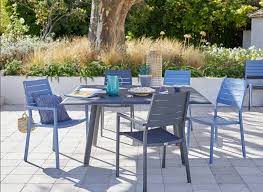 table de jardin sevilla carree 4 8 personnes table de jardin leroy merlin iziva com mobilier jardin jardin bleu table salon de jardin