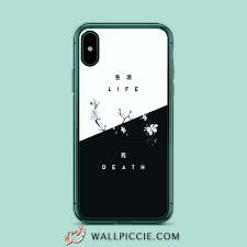 Japanese style embossed lotus koi fish flower phone case for iphone 12 11 xr xs. Death Or Life Japanese Aesthetic Iphone Xr Case Custom Phone Cases