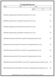 We will recapitulate the same and know more about it and practice answers for simple interest worksheet are given below to check the exact answers of the given questions on s.i. 34 Compound Interest Worksheet Answers Worksheet Project List