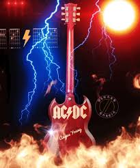 In las vegas, it's raining men & lightning is striking nightly at excalibur hotel and casino. Ac Dc Angus Young Gibson Guitar Acdc Wallpaper Rock Band Logos Rock And Roll History