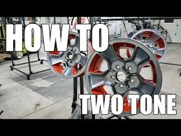 Tan points can be very light and they can be very bright. Powder Coating Two Tone Wheels Youtube