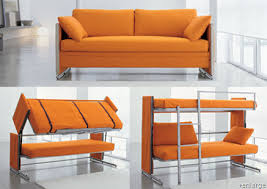 This sofa morphs into a bunk bed that can comfortably accommodate adults or children, turning a living area into a guest room with one simple motion. The Doc Sofa Bunk Bed By Bonbon Using A Simple Mechanism That Takes Little To No Effort On The User S Part This S Futon Bunk Bed Cool Couches Couch Bunk Beds