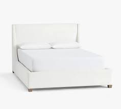 Shop for upholstered dining benches in dining benches. York Upholstered Platform Bed Pottery Barn