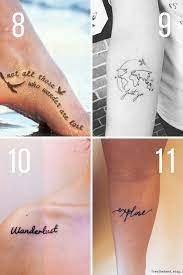 Some people prefer the simplicity of having the word wanderlust tattooed on their body in delicate, cursive script. 29 Wanderlust Tattoo Ideas For A Travelers Heart Tattooglee