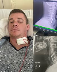 What a difference a year makes— A year ago I woke up in the hospital after  having neck surgery to fuse my C5-C6-C7 vertebrae together