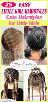 To accomplish this style, just create two buns, one in the middle and one at the back. Easy Little Girl Hairstyles Cute Hairstyles For Little Girls