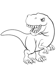 Printable coloring and activity pages are one way to keep the kids happy (or at least occupie. Colouring Page Tyrannosaurus Coloringpage Ca