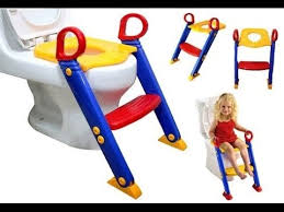 قاعدة تواليت و كرسي مساعدة الطفل استعمال المرحاض مزود بدرجات سلم Potty With Ladder For Babies Youtube
