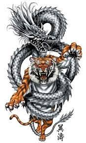 Dragon Tiger This Would Be Hot Tribal Dragon Tattoos Dragon Tattoo Pictures Dragon Tattoos For Men