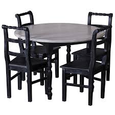 Cet ensemble prendra place au milieu de votre salle à manger sans aucune difficulté. Table Ronde Extensible En Bois Massif 116 198x116x78 Depot Des Docks