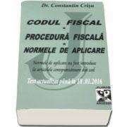 Anaf a publicat recent, pe pagina sa de internet, o versiune actualizată la zi a codului de procedură fiscală, care cuprinde şi ordinele pentru aplicarea actului normativ, emise de anaf și de ministerul finanțelor publice (mfp). Editura Juris Argessis Librariileonline Ro