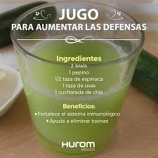 Receta Jugo Para Aumentar Las Defensas Este Jugo Contiene Gran Cantidad De Vitaminas A C Y E Que Ayudan A Manten Healthy Juices Workout Food Juicing Recipes