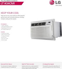 Instead of cooling your entire home, the unit only cools the room you're in. Lg Lt1434cnr Specifications