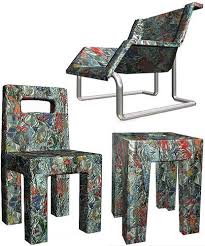 Collection Of Seat Bar Stool And Armchair By Amir Zinaburg From Israel And Entirely Obtained From Us Eco Furniture Urban Furniture Recycled Plastic Furniture