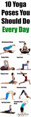Take A Few Minutes A Day To Keep Your Body Supple And Fit With These 10 Yoga Poses Easy Yoga Workouts Yoga Poses How To Do Yoga