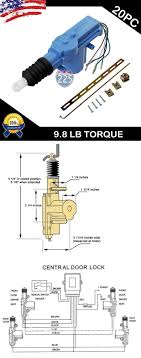 Door locks actuators reverse polarity positive switchtrigger type d relay wiring diagram. Other Car Alarms And Security 20x New Universal Power Door Lock Actuator Motor 5 Wire 12 Volt 9 8lb Torque Usa Buy It Now Only 4 Car Alarm K Car Security