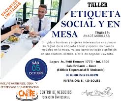 Aprenden a aceptar las reglas. Taller De Etiqueta Social Y Sala De Capacitaciones Lince Facebook