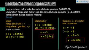 Check spelling or type a new query. Ujian Tulis Berbasis Komputer Soal Soal Cerita Spldv Dalam Ujian Nasional S Offered By Unacademy