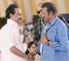 His son stalin is now leader of the duplicate dmk by hereditary rights; Veteran Actor Mohan Babu Heaps Praise On Mk Stalin After Paying Tribute To Karunanidhi News