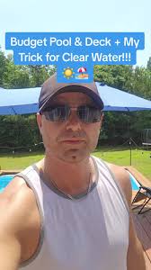 Small Diy Pool Deck with Vinyl Rails