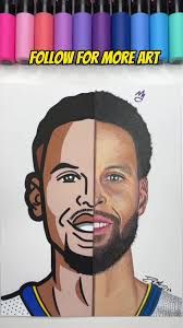 Stephen Curry Cartoon Drawing