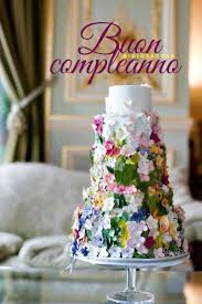 Buon Compleanno Auguri Torta A Piani Pasta Di Zucchero Occasioni E Persone Speciali Importanti Festa Amore Amici Famigl Torte Di Compleanno Torte Torta Nuziale