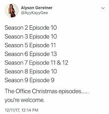 List Of The Office Christmas Episodes Helpful Alert Office Christmas Episodes The Office Office Memes
