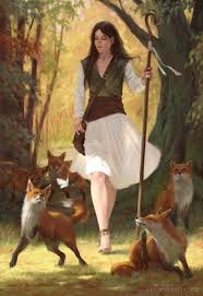 Malidea The Poor Towns Girl With A Pure Soul And Heavy Heart Walking The Forest With Her Only Companies Only To Be Seen By A Huntsmen Sagor Fantasy Konst