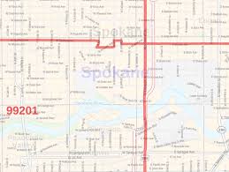 It is located east of spokane and west of coeur d'alene. Spokane Zip Code Map Washington