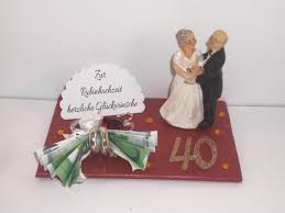 Rubinhochzeit alles rund um den 40 hochzeitstag familie de. Geldgeschenk Rubinhochzeit 40 Ehejubilaum Rubin 40 Jahre Verheiratet