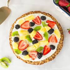 Healthy Fruit Pizza With Granola Crust Video Mindful Avocado