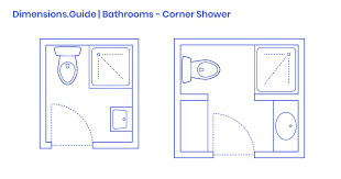 Corner Shower Bathrooms Are Three Quarter Baths Consisting Of A Toilet Sink And Shower Stall Corner Corner Shower Bathroom Floor Plans Small Bathroom Layout
