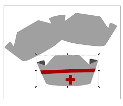 Paper Loving Critter Nurse Cap Shape Card Nursing Cap Nurse Hat Nurse Hat Template