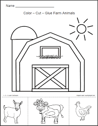 1 2 3 Learn Curriculum Barn Animals Worksheet Farm Animals Activities Farm Preschool Farm Animals Theme
