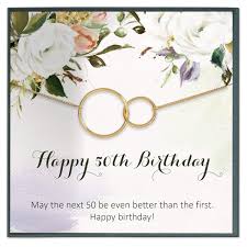 Check out our 50th birthday gift for women selection for the very best in unique or custom, handmade pieces from our shops. Amazon Com 50th Birthday Gift For Women Fifty 50th Birthday Necklace Jewelry Gift Idea 50 Year Old Birthday Quote Card Handmade