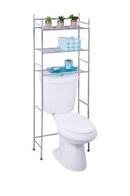 Honey Can Do Chrome 3 Tier Over The Toilet Space Saver Hautelook Bathroom Space Saver Metal Bathroom Shelf Toilet Storage