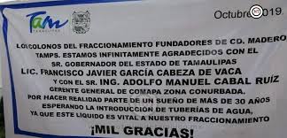 Reconocen trabajo de Adolfo Cabal en COMAPA y agradecen obra al Gobernador 