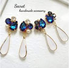 ビジューピアスのデザイン参考例と作り方解説動画まとめ ピアス ハンドメイド アクセサリー ハンドメイド アクセサリー