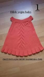 Orgu Pileli Jile Elbise Yapilisi Anlatimli Baby Knitting Patterns Orgu Bebek Elbise Ogreticileri