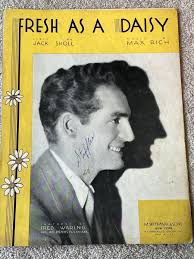 1933 FRESH AS A DAISY Sheet Music FRED WARING by Max Rich, Jack Sholl