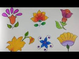 Coming up with intricate design that include both; Different Types Of Flowers Drawing Easy F Impressions