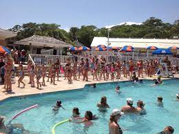 Pool Party At Myrtle Beach Travel Park Myrtle Beach Travel Beach Trip Myrtle Beach