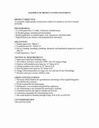Sample Scopes Of Work Elegant 43 Project Scope Statement Templates Examples Template Lab Statement Template Business Case Template Autobiography Template