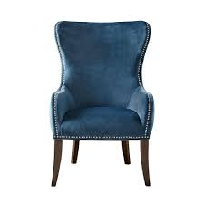 Madison Park Addy Wingback Accent Chair In 2020 Blue Accent Chairs Wingback Chair Tufted Arm Chair