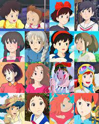 The Girls Of Ghibli By Silverbuller Deviantart Com On Deviantart Studio Ghibli Characters Ghibli Artwork Studio Ghibli Art