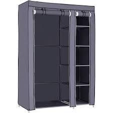Organisiere deinen eingangsbereich mit garderobe schuhschrank und anderen flurmöbeln. Nancys Faltbare Grau Garderobe Schrank Schrank 175 X 110 X 45 Cm Kaufen Bei Nancy Homestore