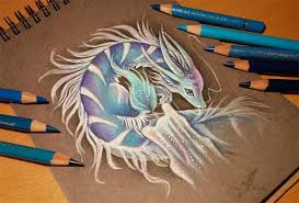 Maybe you would like to learn more about one of these? Dragon Color Pencil Drawing By Alvia Alcedo 1