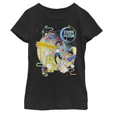 Over The Moon Girl S Space Party T Shirt In 2020 Over The Moon Black Shirt Black Tee