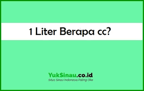 Adalah berguna untuk mengetahui berapa liter air dalam 1 meter padu, yang akan berguna untuk penggunaan sumber yang berharga ini dengan lebih ekonomik dan memperhitungkan penggunaannya untuk pelbagai keperluan. 1 Liter Berapa Cc Dan 1 Cc Berapa Liter Ini Jawabannya